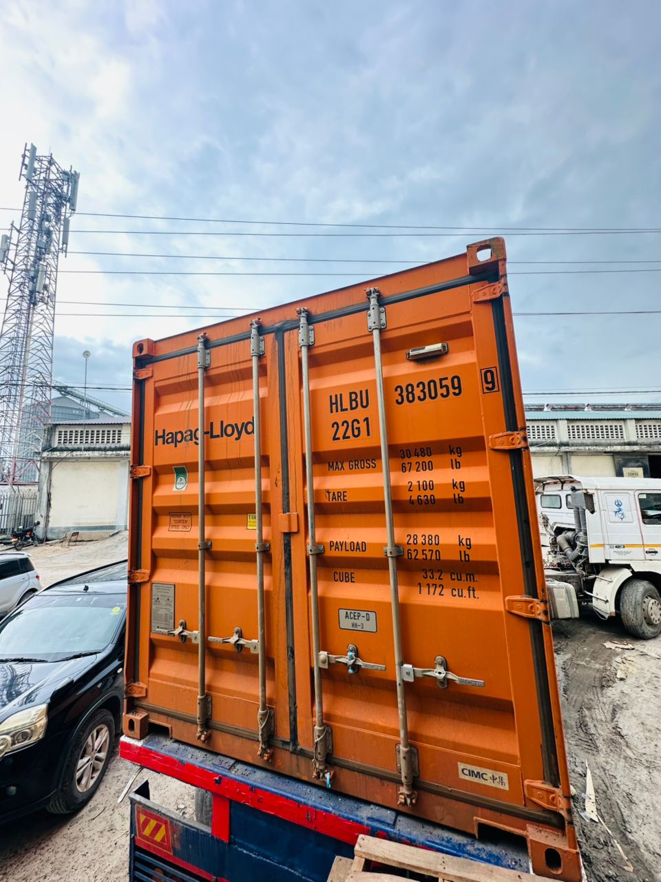 Export container loaded and ready